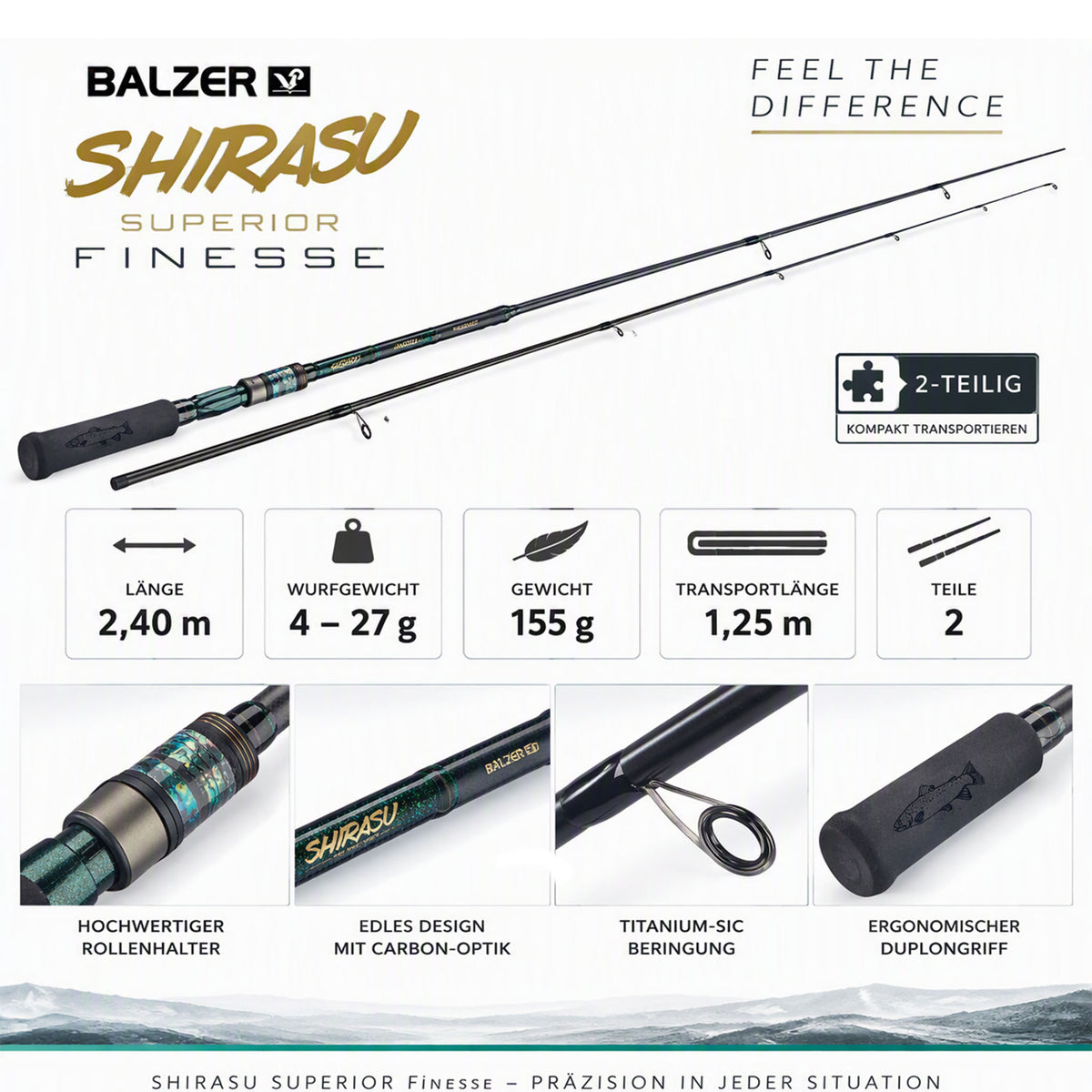 Balzer Shirasu Superior Finesse 2,40 m