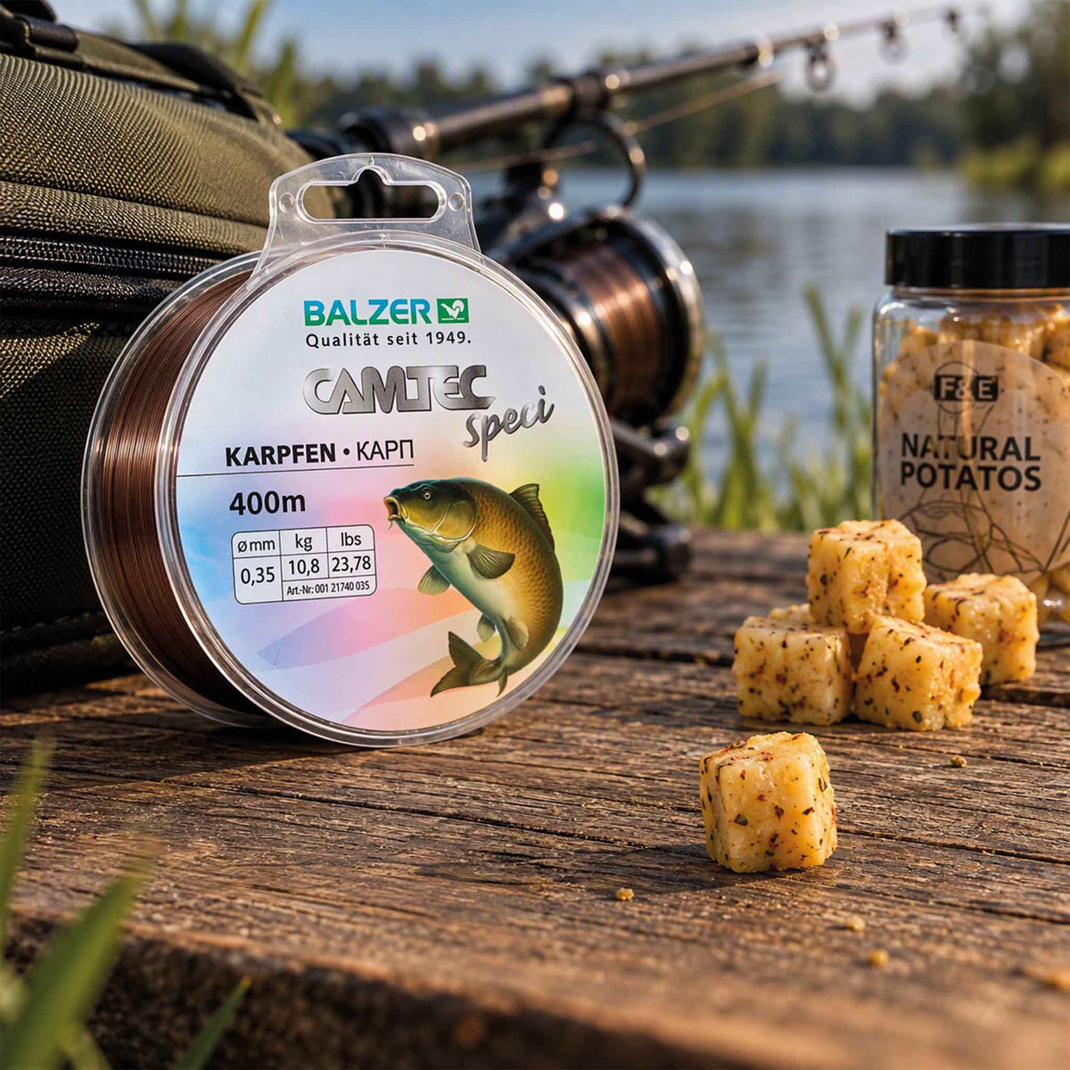 Balzer Camtec SpeciLine Karpfenschnur – 400 m | 0,35 mm | 10,8 kg