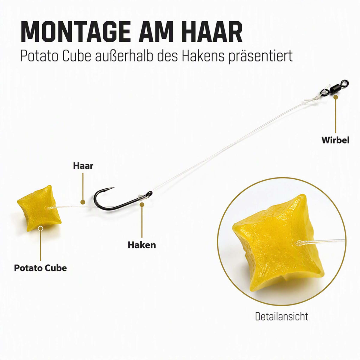 Natural Potato Cubes – Pure "Kartoffelwürfel für Karpfen & Friedfisch"