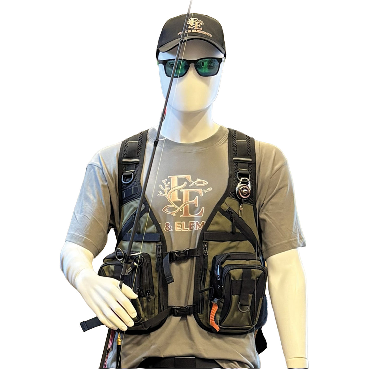 Outdoor-Rucksack mit integrierter Weste