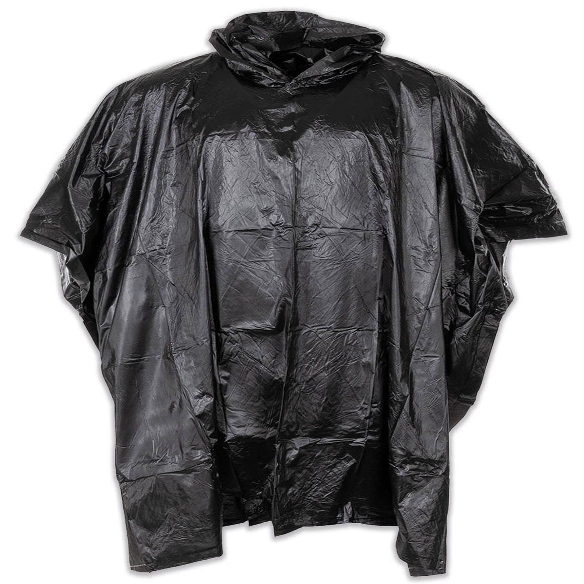 Poncho Schwarz Allrounder für Wind und Regen