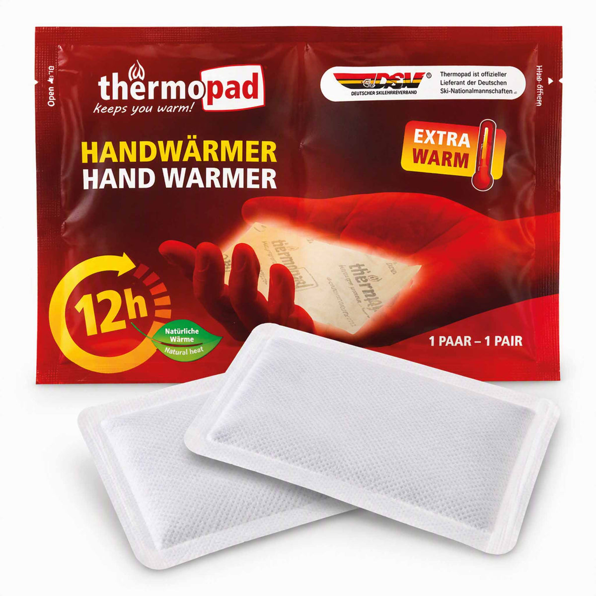 Thermopad Handwärmer – bis zu 12 Std. Wärme