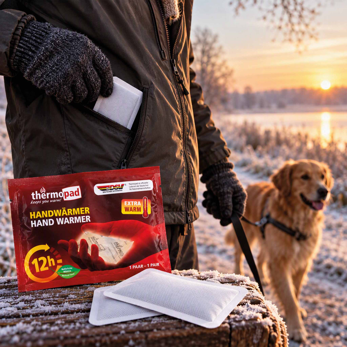 Thermopad Handwärmer – bis zu 12 Std. Wärme