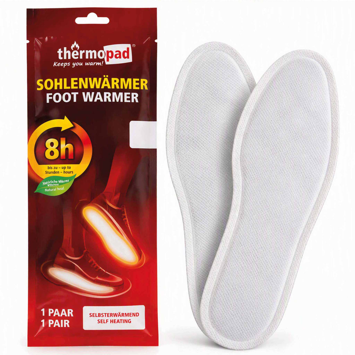 Thermopad Sohlenwärmer – bis zu 8 Std. Wärme